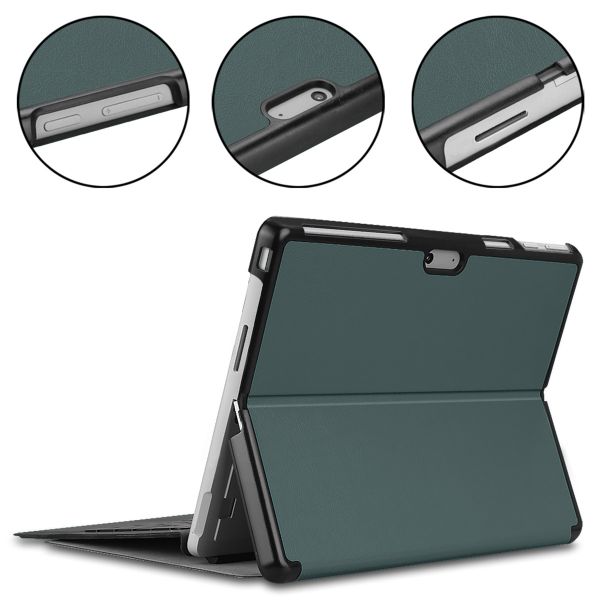 imoshion Coque tablette Trifold Microsoft Surface Pro 9 / Pro 10 - Vert foncé