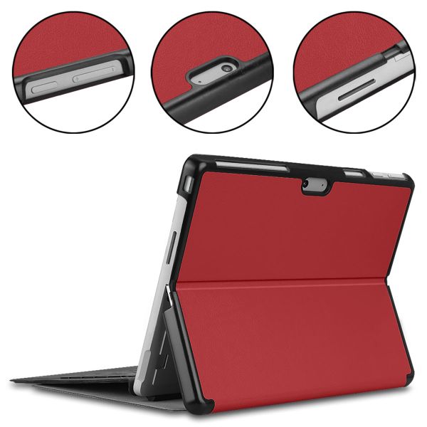 imoshion Coque tablette Trifold Microsoft Surface Pro 9 / Pro 10 - Rouge