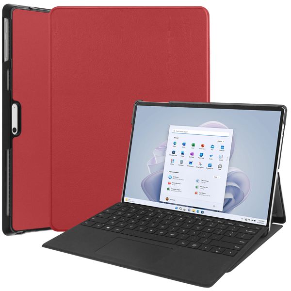 imoshion Coque tablette Trifold Microsoft Surface Pro 9 / Pro 10 - Rouge