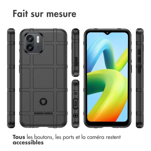 iMoshion Coque Arrière Rugged Shield Xiaomi Redmi A1 / A2 - Noir