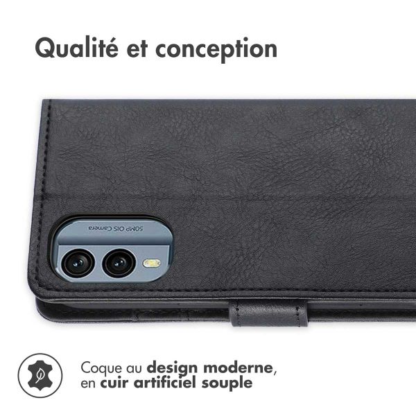 iMoshion Étui de téléphone portefeuille Luxe Nokia X30 - Noir