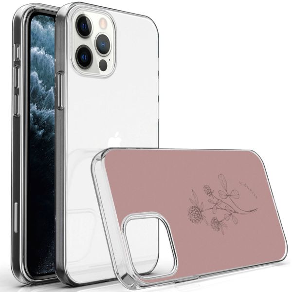 iMoshion Coque Design iPhone 12 (Pro) - Floral Pink