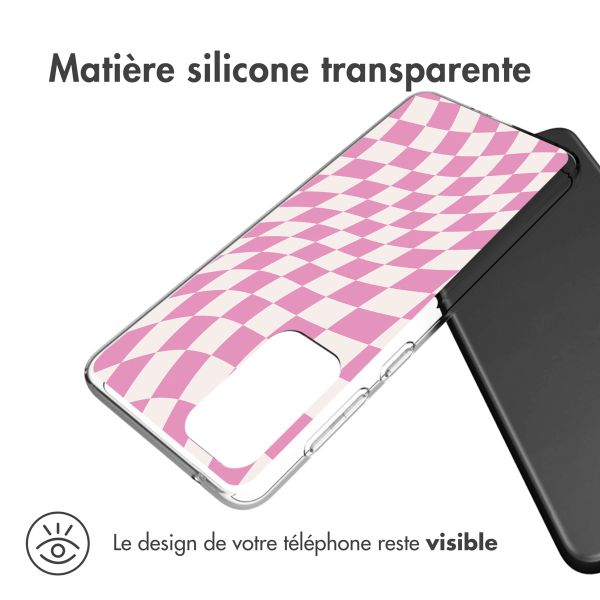 iMoshion Coque Design Samsung Galaxy A33 - Retro Pink Check