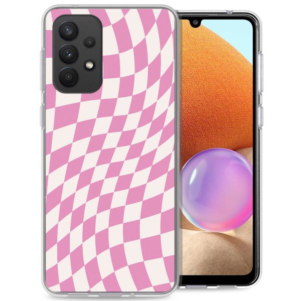 iMoshion Coque Design Samsung Galaxy A33 - Retro Pink Check