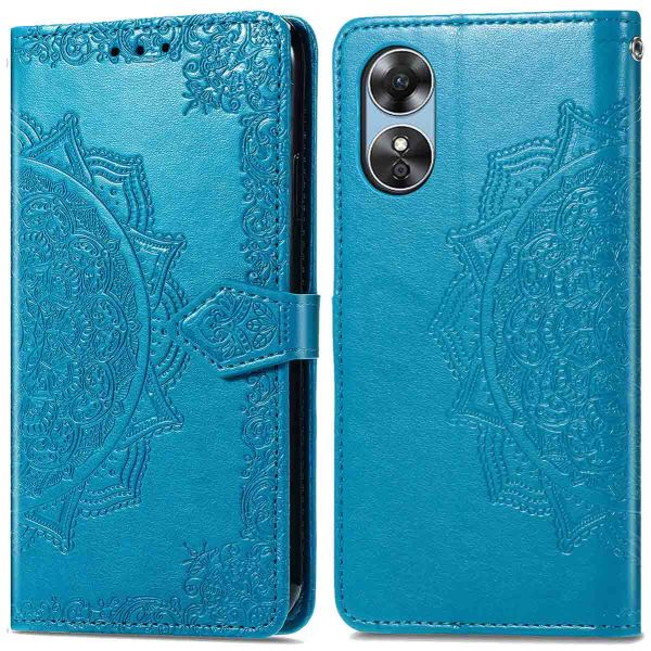 imoshion Etui de téléphone portefeuille Mandala Oppo A17 - Turquoise