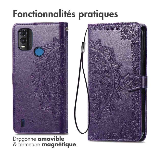 imoshion Etui de téléphone portefeuille Mandala Nokia G11 Plus - Violet