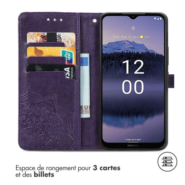 iMoshion Etui de téléphone portefeuille Mandala Nokia G11 Plus - Violet