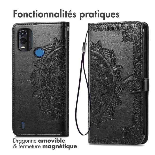 iMoshion Etui de téléphone portefeuille Mandala Nokia G11 Plus - Noir