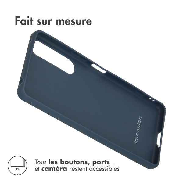 iMoshion Coque Couleur Sony Xperia 5 IV - Bleu foncé