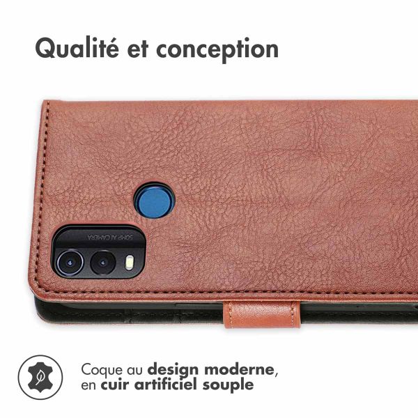 iMoshion Étui de téléphone portefeuille Luxe Nokia G11 Plus - Brun