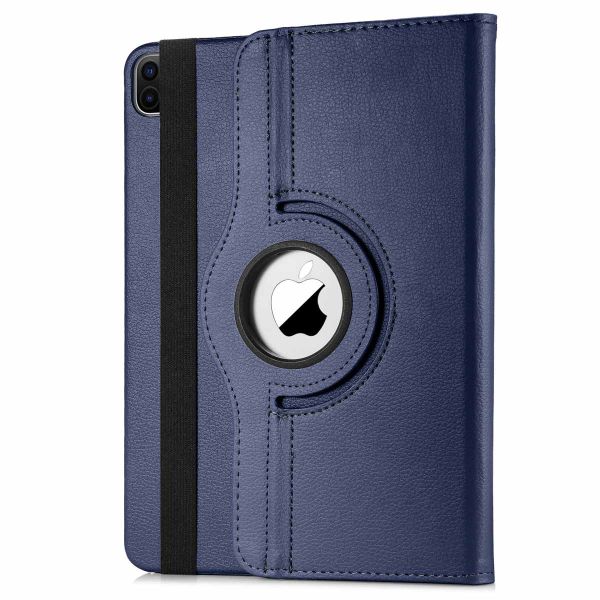 imoshion Coque tablette rotatif à 360° iPad Pro 12.9 (2022) / Pro 12.9 (2021) - Bleu foncé