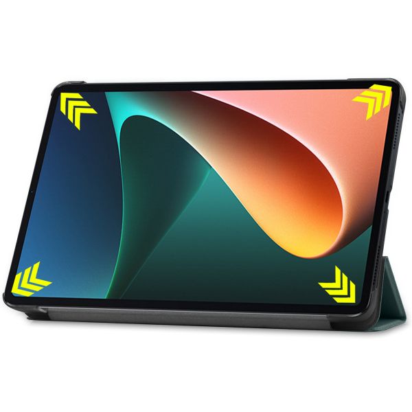 iMoshion Coque tablette Trifold Xiaomi Pad 5 / 5 Pro - Vert foncé