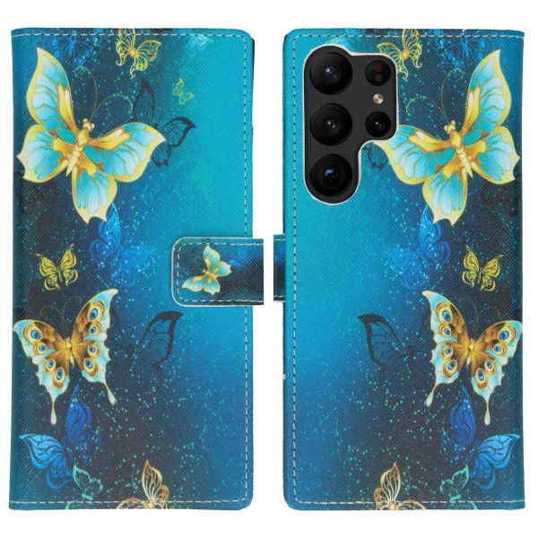 imoshion Coque silicone design Samsung Galaxy S23 Ultra - Blue Butterfly