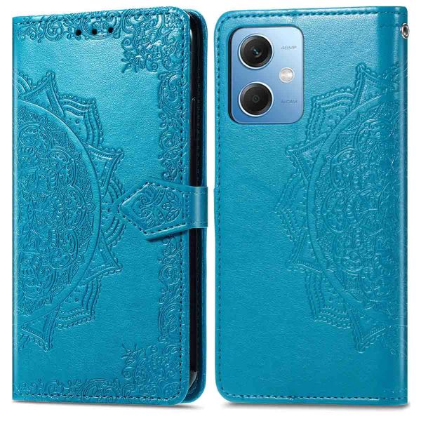 imoshion Etui de téléphone portefeuille Mandala Xiaomi Redmi Note 12 - Turquoise