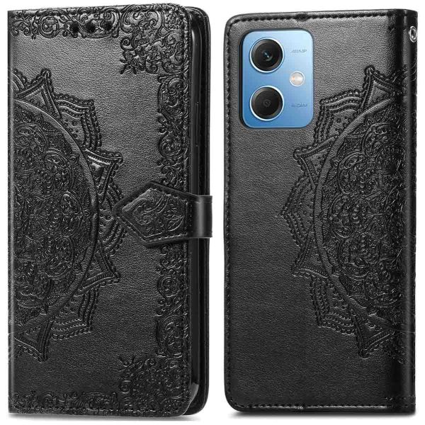 iMoshion Etui de téléphone portefeuille Mandala Xiaomi Redmi Note 12 - Noir