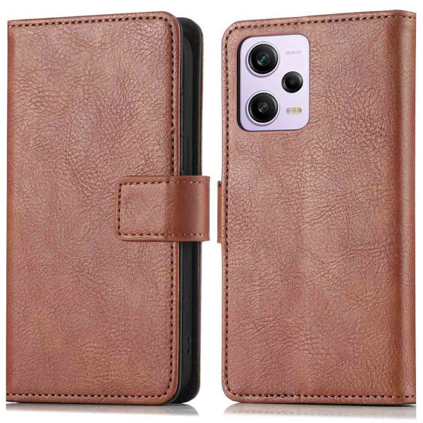 iMoshion Etui de téléphone portefeuille Luxe Xiaomi Redmi Note 12 Pro Plus - Brun