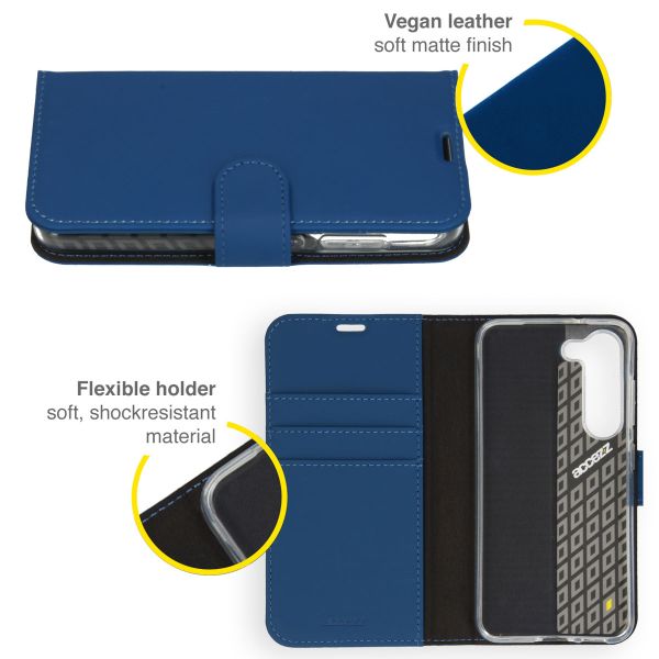 Accezz Étui de téléphone portefeuille Wallet Samsung Galaxy S23 Plus - Bleu foncé