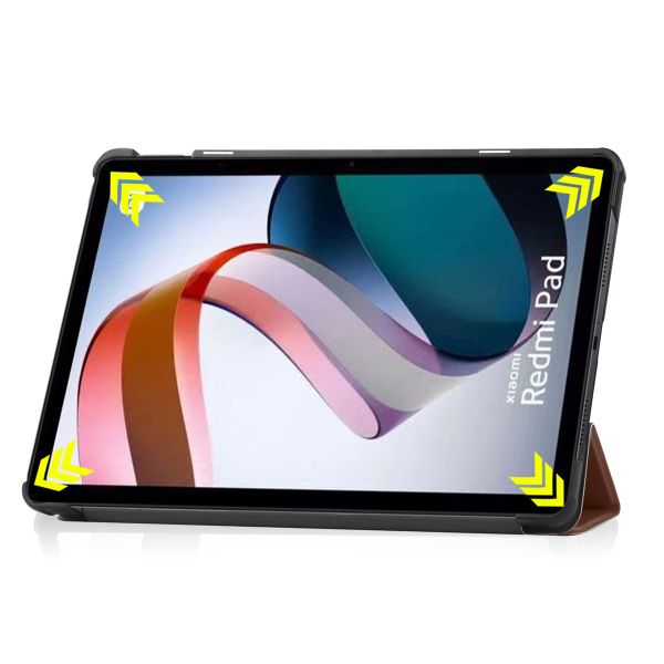 iMoshion Coque tablette Design Trifold Xiaomi Redmi Pad - Brun