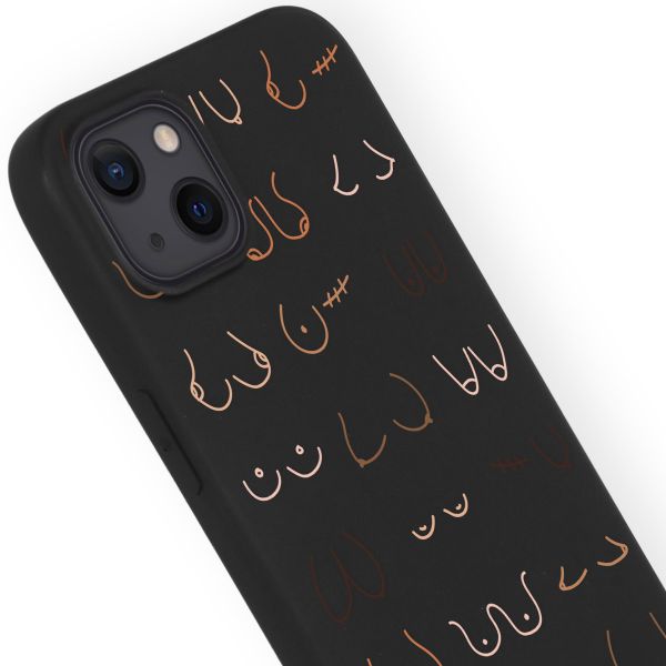 iMoshion Coque Design iPhone 13 - Boobs all over - Noir