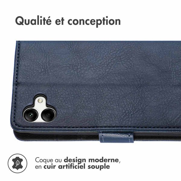 iMoshion Étui de téléphone portefeuille Luxe Samsung Galaxy A04 - Bleu foncé