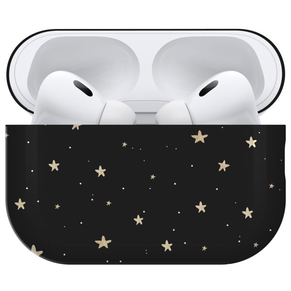 iMoshion Coque Hardcover Design AirPods Pro 2 - Stars Gold