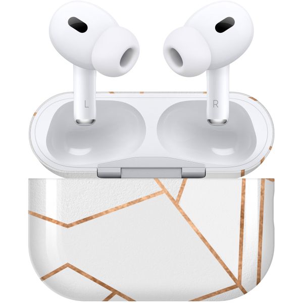 iMoshion Coque Hardcover Design AirPods Pro 2 - White Graphic