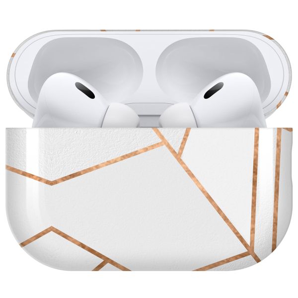 iMoshion Coque Hardcover Design AirPods Pro 2 - White Graphic