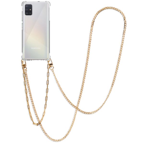 imoshion Coque avec cordon + bracelet - Chaîne Galaxy A51 - Dorée