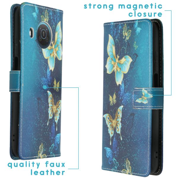imoshion Coque silicone design Nokia X10 / X20 - Blue Butterfly
