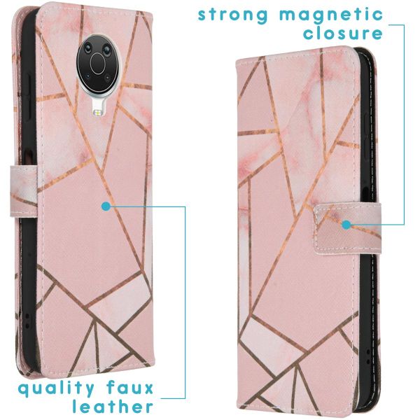 iMoshion Coque silicone design Nokia G10 / G20 - Pink Graphic