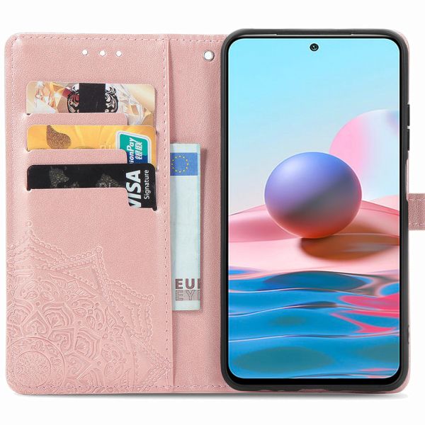 imoshion Etui de téléphone Mandala Xiaomi Redmi Note 10 (4G) / Note 10S - Rose