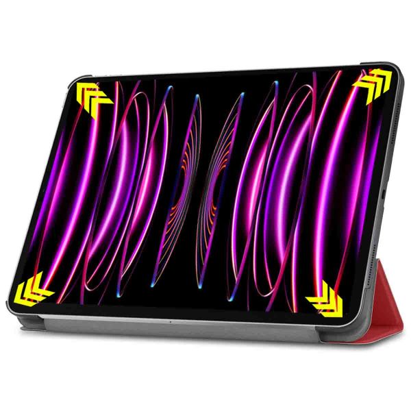 imoshion Coque tablette Trifold iPad Pro 12.9 (2018/2020/2021/2022) - Rouge