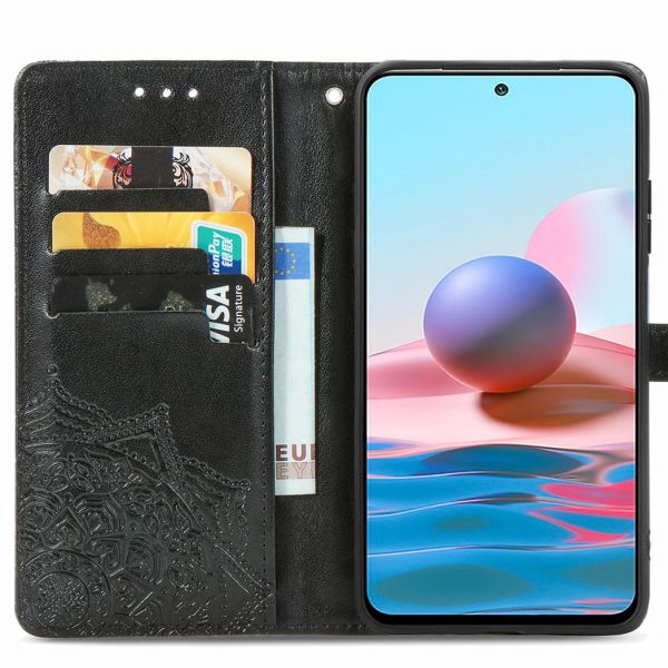 iMoshion Etui de téléphone Mandala Xiaomi Redmi Note 10 (4G) / Note 10S - Noir