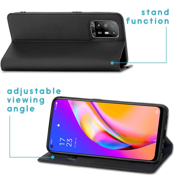 imoshion Étui de téléphone Slim Folio Oppo A94 (5G) - Noir