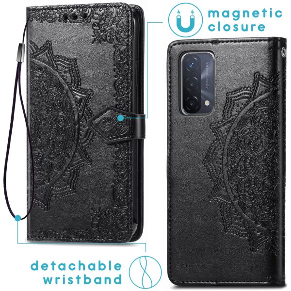 iMoshion Etui de téléphone Mandala Oppo A74 (5G) / A54 (5G) - Noir