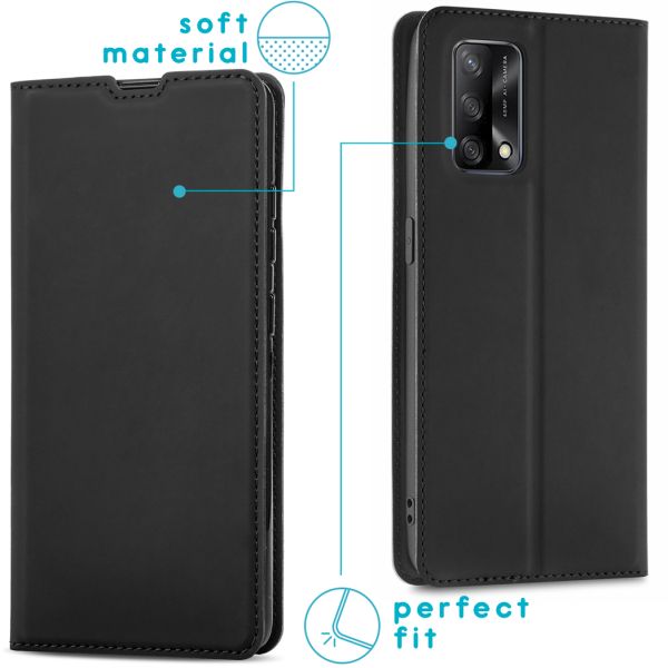 imoshion Étui de téléphone Slim Folio Oppo A74 (4G) - Noir