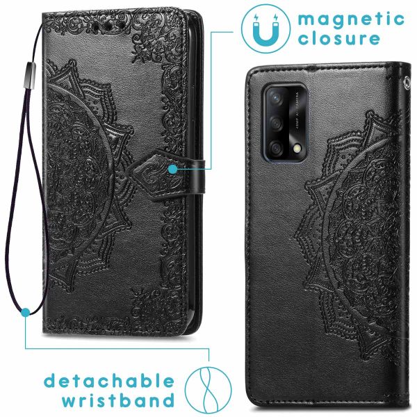 imoshion Etui de téléphone Mandala Oppo A74 (4G) - Noir