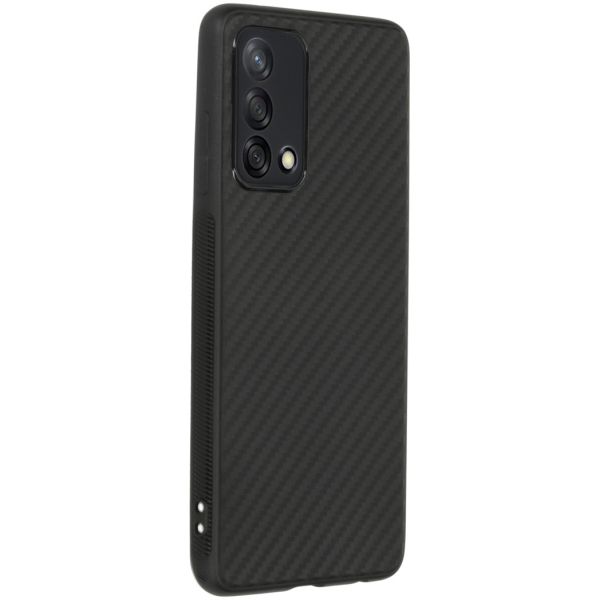 Coque silicone Carbon Oppo A74 (4G) - Noir