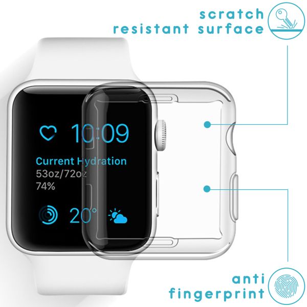 imoshion Coque souple à couverture complète Apple Watch Series 1 / 2 / 3 - 38 mm - Transparent