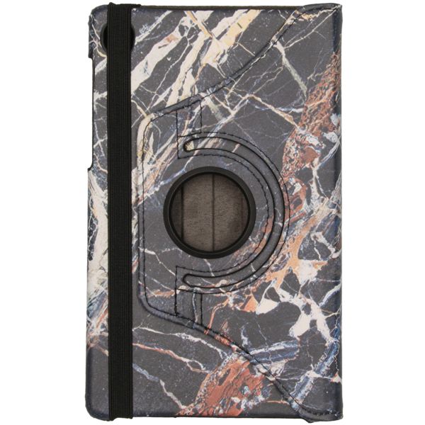 imoshion Coque tablette Design rotatif à 360° Galaxy Tab A7 Lite - Black Marble