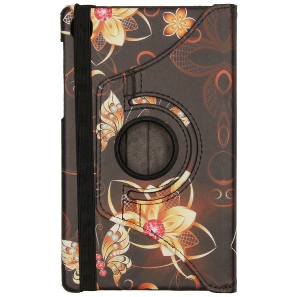 imoshion Coque tablette Design rotatif à 360° Galaxy Tab A7 Lite - Butterfly Flower