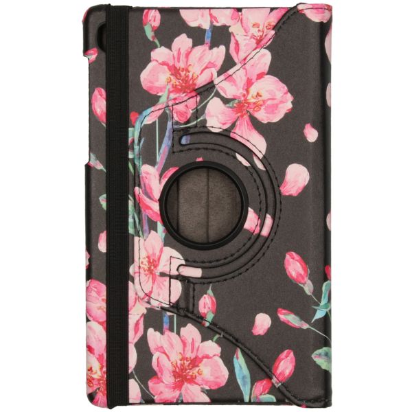 imoshion Coque tablette Design rotatif à 360° Galaxy Tab A7 Lite - Blossom Watercolor Black