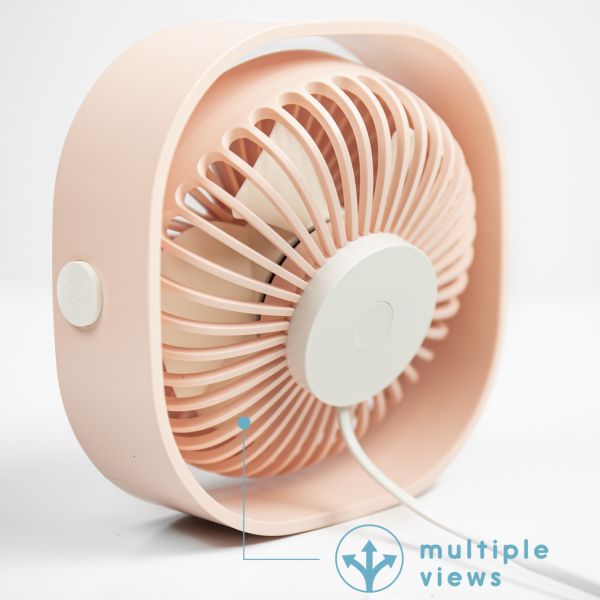 imoshion ﻿Ventilateur de bureau USB - Rose