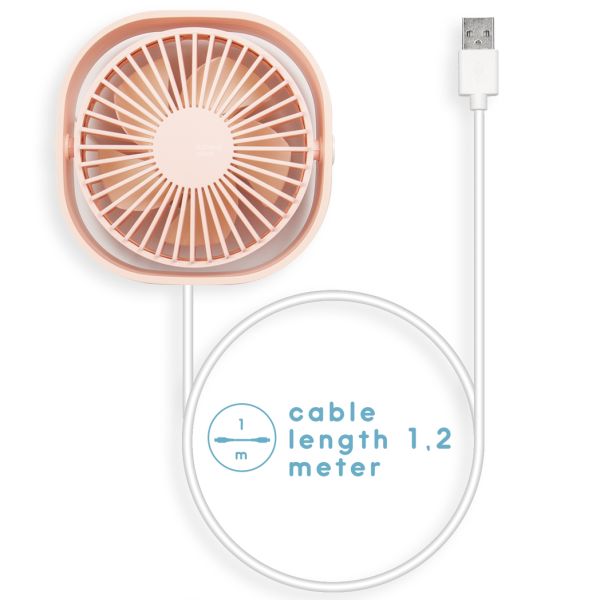 imoshion ﻿Ventilateur de bureau USB - Rose