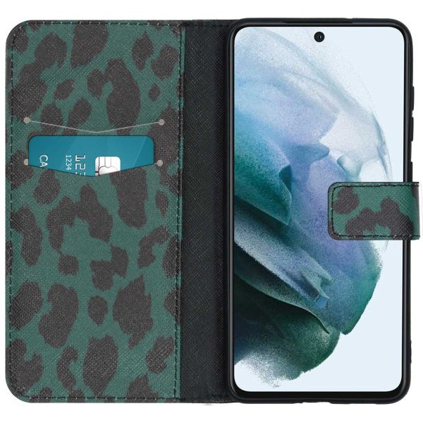 iMoshion Coque silicone design Galaxy S21 FE - Green Leopard