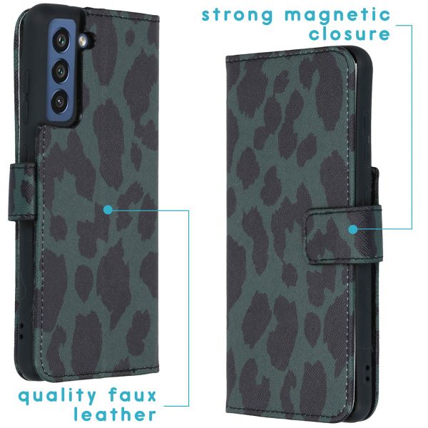 imoshion Coque silicone design Galaxy S21 FE - Green Leopard