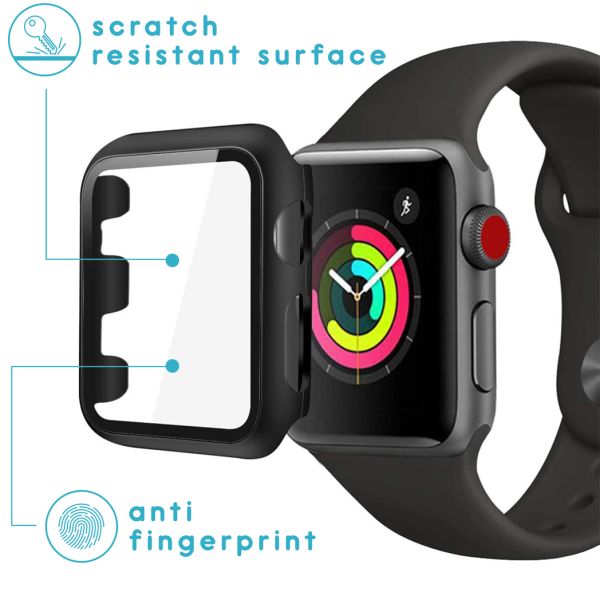 imoshion Coque rigide à couverture complète Apple Watch Series 1 / 2 / 3 - 42 mm - Noir