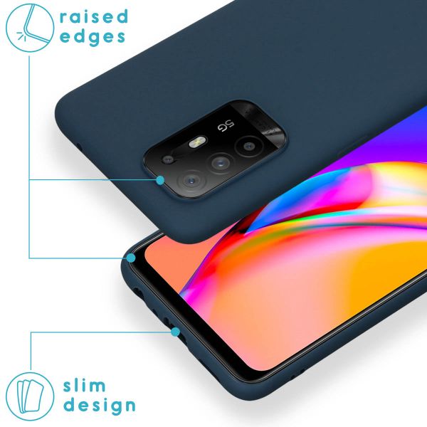 iMoshion Coque Couleur Oppo A94 (5G) - Bleu foncé