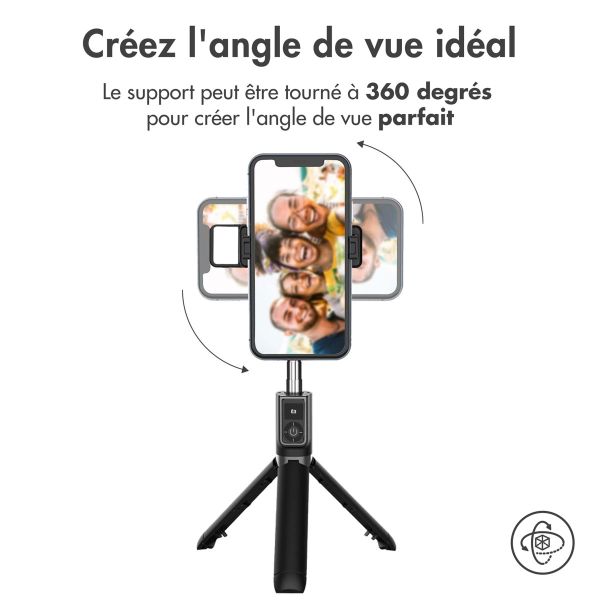 imoshion Perche à selfie Bluetooth 3 en 1 + Trépied + Fill Light