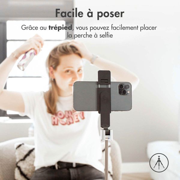 imoshion Perche à selfie Bluetooth 3 en 1 + Trépied + Fill Light